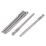 uxcell トルクスドライバービット T20ヘッド 六角シャンク幅: 0.63mm 全長100mm
