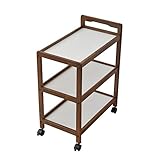 山善(YAMAZEN) 木製キッチンワゴン 3段 フレッシュブラウン SP-2382(FBR)