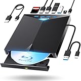 【2025革新モデル】 ブルーレイドライブ 外付け ブルーレイプレーヤー USB3.0＆Type-C両接続 読取/書込可 Blu-ray プレイヤー 薄型 軽量 外付けブルーレイドライブ ブルーレイドライブ BDドライブ 外付け Blu-ray 外付けドライブ Windows11 10/8/7/XP Mac対応 パソコン M-DISC BDXL対応