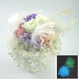 暗闇で光るバラ　プリザーブドフラワー アレンジ　[ルミパール]