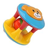 【ノーブランド品】子供対応　発育初期　知育玩具　多機能　熊　クラッチガラガラ　光と音楽付き