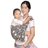 kangaroobaby 新生児 ベビー 抱っこ紐 スリーピングサポート ( 新生児~2歳 ) サイズ調節可能 な抱っこひも (灰色)