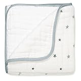 (エイデン アンド アネイ)aden+anais おくるみ ドリーム ブランケット シングル スモール スターズ ホワイト sku6038 [並行輸入品]