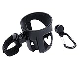 IntiPal Stroller Cup Holder - Buggy Pram Pushchair Drink Bottle Cup Holder with Carabiner Clip Hange