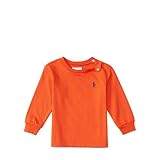 ポロラルフローレン ポニー付 ベーシック長袖Tシャツ オレンジ (男の子12～24か月用) 12M [並行輸入品]