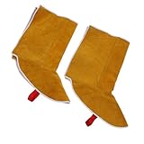 F Fityle 溶接シューズフィートカバー　溶接　断熱　耐磨耗性　快適性　イエロー　安全作業装置　長持ち