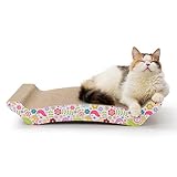 by Amazon 猫壱 爪とぎ バリバリベッドL 花柄