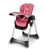 子供用ダイニングチェア 子供のダイニングチェアPP多機能折りたたみダイニングテーブルハイチェア (色 : Pink)