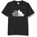 [オリメイク] ニャンコフェイス tシャツ おもしろtシャツ 面白いtシャツ おもしろ メンズ 半袖 プレゼント パロディ