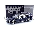 TrueScale Miniatures MINI GT 1/64 メルセデス ベンツ EQS 580 4MATIC ナチュラルブルーメタリック 左ハンドル 完成品