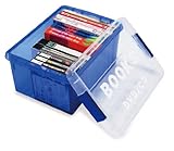 伊勢藤 ブック&amp;メディアケース ミニ ブルー