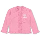 BABYDOLL（ベビードール） 長袖フリルラッシュガード-ベビー キッズ プール 水泳 -0375K 100cm ローズピンク