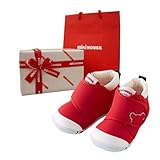 ミキハウス(mikihouse) ベビーファーストシューズ (12.5 2E, 赤(リボンラッピング包装済))