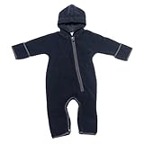(モンクレール) MONCLER フード付 長袖ロンパース ダークブルー 6-9M 8500805 80380 742 [並行輸入品]