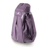 ベビースリング　抱っこひも　赤ちゃんを包み込むように　赤ちゃんも安心 パパとママの顔が見える　ゆりかごキャリー　安心してすぐに眠る　対象０～2歳 パープル