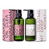 [セット] オリヴィーク くせ毛 ケア専用シャンプー 325ml & トリートメント 320g うねり 癖毛用 オーガニック ユニセックス 頭皮クレンジング アルガンオイル 椿オイル オリーブオイル 美容室専売品 日本製