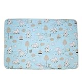 D DOLITY 全４色　赤ちゃん　ベビー　再利用可能な　ベッド　防水　パッドベッド　水洗い可能 - ロバ