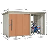 3月31日までのプレゼント企画　タクボ物置　Ｍｒ.ストックマンプラスアルファ　TP-3722　一般型　標準型＋床保護マット　1セット付　【追加金額で工事も出来ます】 トロピカルオレンジ
