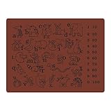 食品グレードシリコンstick-onプレースマットfor幼児/赤ちゃん/子供/キッズ – 100 % BPAフリーFDA承認 – 楽しく、教育テーブルマット – 12 x 16インチ、ブルーby ja