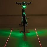 レーザーテールライトマウンテンバイク自転車ライト星空平行線警告LEDライトサイクリング機器 (Red) レーザーテールライトマウンテンバイク自転車ライト星空平行線警告LEDライトサイクリング機器 (Red)