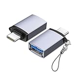 TerraShine Type C to USB 変換アダプター タイプC変換 10Gbps 高速転送 OTG対応 USB-C 端末用 MacBook Air/iPad Pro/MateBook及びほかのUSB-C機器などに対応 2個セット
