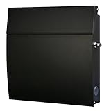 EUROデザイナーズポスト ユーロデザイナーズポスト MB5805ワイド ブラック 郵便受け MB5805WIDE-KL-BLACK 103 奥行38×高さ38×幅8.5cm