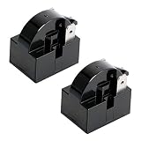 Aoピン 2 ピン 22 オーム冷蔵庫PTCスターター/スタートリレーコンプレッサースターターリレー交換部品カー冷蔵庫、ポータブル冷凍庫、飲料＆ワイン＆ビールクーラー、エアコンコンプレッサー2 Pcs