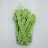 24pc Plastic Fork & Spoon Cutlery Set (Green) by 4SGM [並行輸入品]