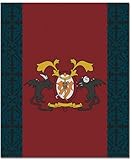 Blue Exorcist Academy Emblem Throw Blanket [並行輸入品]