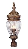 Trans Globe Lighting 4443 AG 23-Inch Acorn Post Top Lantern, Antique Gold [並行輸入品]
