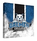 Daemen大学Wildcatsキャンバス壁アートヴィンテージバージョン