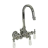 Barclay Leg Tub Diverter Faucet for Acrylic Tub with Gooseneck Spout [並行輸入品]