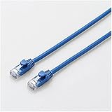 エレコム LANケーブル CAT6A 0.3m 爪折れ防止コネクタ cat6a対応 やわらか ブルー LD-GPAYC/BU03