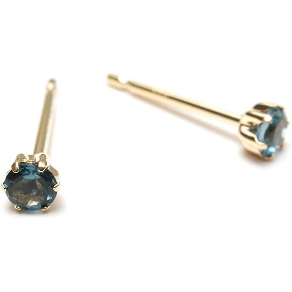 クアラントット　ピアスキャッチ　ロンドンブルートパーズ ロンドン ブルートパーズ ピアス イエロー ゴールド 18k K18 18