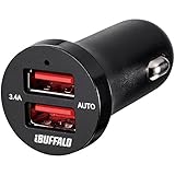 バッファロー 3.4A シガーソケット用USB急速充電器 AutoPowerSelect機能搭載 2ポートタイプブラック BSMPS3402P2BK ds-1894685