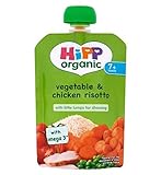 HiPP Organic Vegetable & Chicken Risotto 7+ Months 130g (Pack of 2) - ヒップ有機野菜＆チキンリゾット7+ヶ月130グラム (Hip