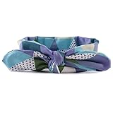 Faithtur 新生児 女の赤ちゃんの弓ヘッドバンドヘッドアクセサリー (K 色付きの三角形)