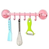 新しい到着吸引壁吊り下げスタンドフックキッチンバスルームハンガー晩餐電源真空Sucker吸引フック調整可能 S ピンク