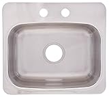 FrankeUSA BMSK802 Single Bowl Stainless Steel 19 1/8x 17in. Topmount Sink [並行輸入品]