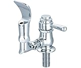 NPSで中央真鍮0364-lセルフ閉じるレバーハンドルオスねじ