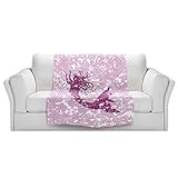 ブランケットウルトラソフトFuzzy 4サイズ！DIANOCHEのKUNZELMANマーメイドリボンピンクホームDecor Unique Designer芸術的スタイリッシュな寝室アイデアCouch 