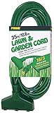 Prime Wire & Cable EC605627 35-Foot 16/3 SJTW Triple-Tap Outdoor Extension Cord, Green [並行輸入品]