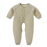 エルフ ベビー(Fairy Baby)オーガニックコットンベビーロンパース カバーオール 出産祝い 秋冬用 あったか (グリーン　サイズ：73)