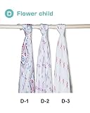 aden + anais (エイデンアンドアネイ) おくるみ バンブー バラ売り 1枚 出産祝い SILKY SOFT 【並行輸入品】 Flower child D-2