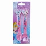 ゆうパケット配送 ディズニープリンセス　シンデレラ　スプーンフォークセット ディズニー　カトラリー　食器　レジャー　パーティー　キャラクター　グッズ　雑貨【即日・翌日発送】