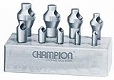 Champion CSK-SET-2 Zero Flute 82-Degree Countersink Set, 9-Piece [並行輸入品]