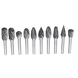 BESTOMZ 超硬バー タングステンバー シャンクカッター 10本セット