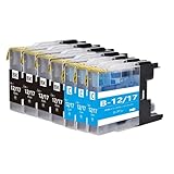 LC12 ブラザーbrother用互換インクカートリッジLC12BKブラック4本 LC12Cシアン3本 合計7本 対応機種：MFC-J6710 J5910 J6510 J960 J955 J860 J825 J810 J710 J705 DCP-J940 J925 J840 J740 J725 J540 J525