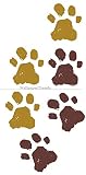 6 Pcs Simba Paw Prints PawprintsトラックCub Disney The Lion Kingムービー動物取り外し可能なピールセルフスティック粘着ビニール装飾壁デカールステッ