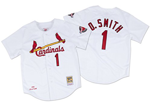 Mitchell & Ness Ozzie Smith 1992&nbsp;Authentic Jerseyカージナルスのホワイト3&nbsp;x l